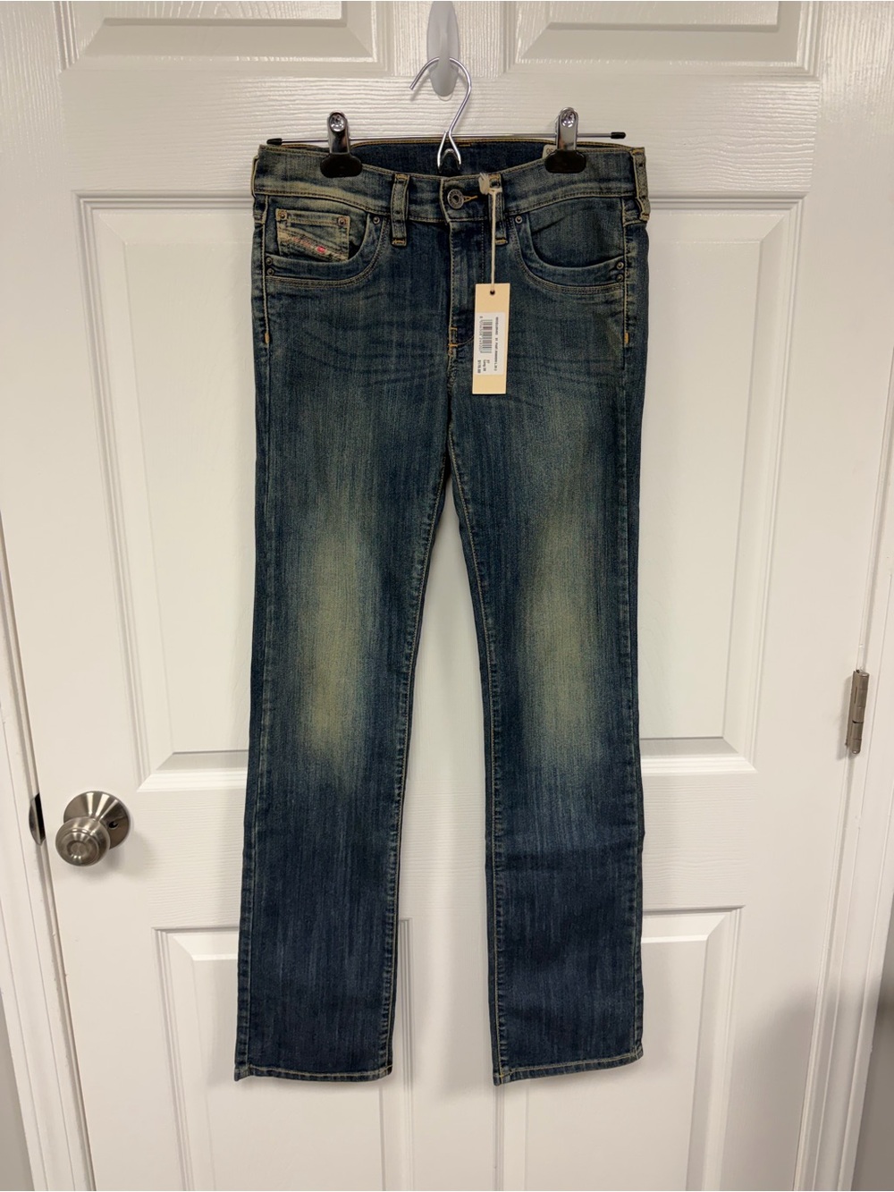 DIESEL Women’s Bootcut Jeans in Faded Blue Wash